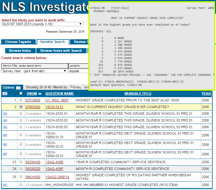 Codebook Preview screenshot