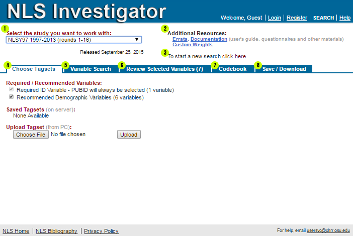 Investigator Navigation screenshot