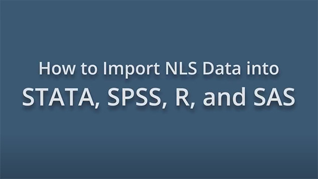 How to Import NLS Data into Statistical Programs